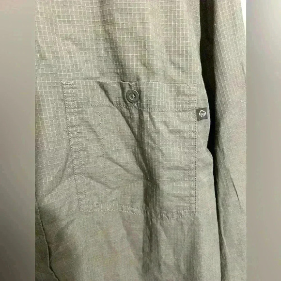 Wolverine Mens Button Down Shirt Long Sleeve Mesh Cotton Brown Size XL - Picture 3 of 5